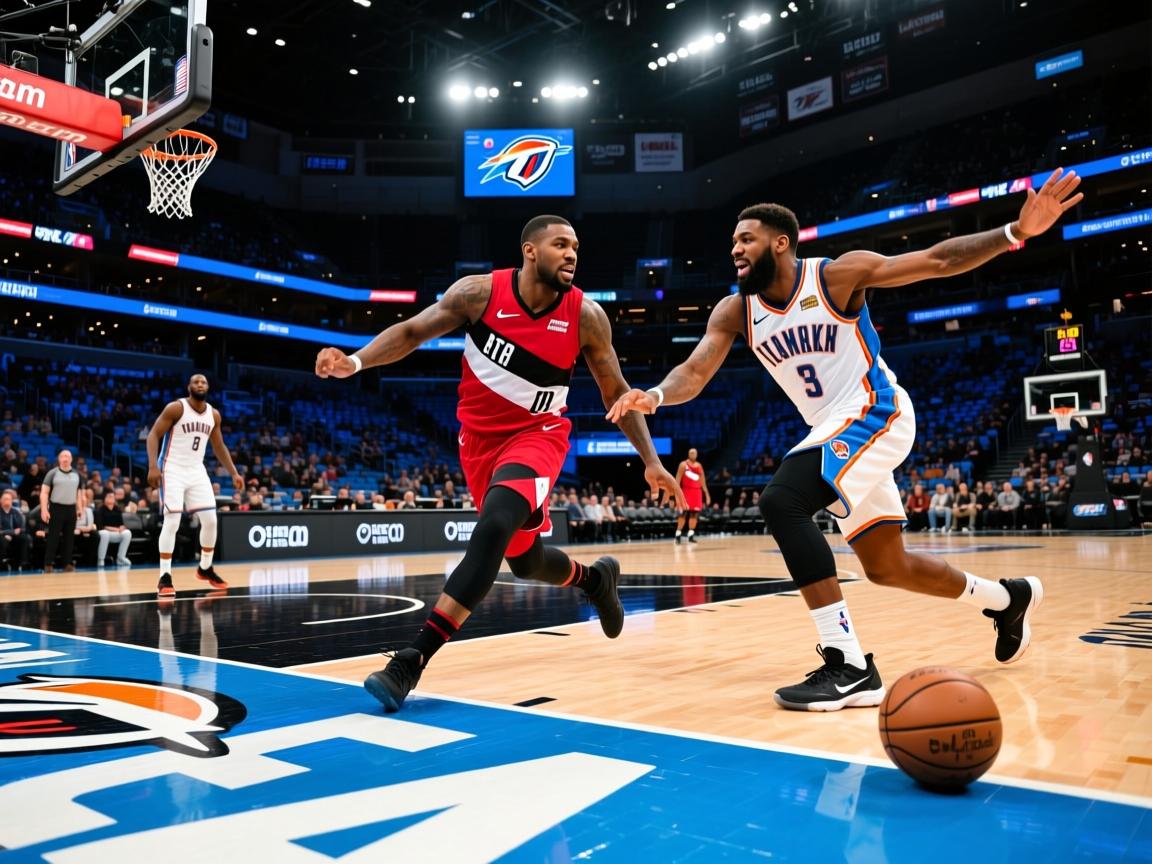 开拓者队客场击败雷霆队,结束连败 第2张